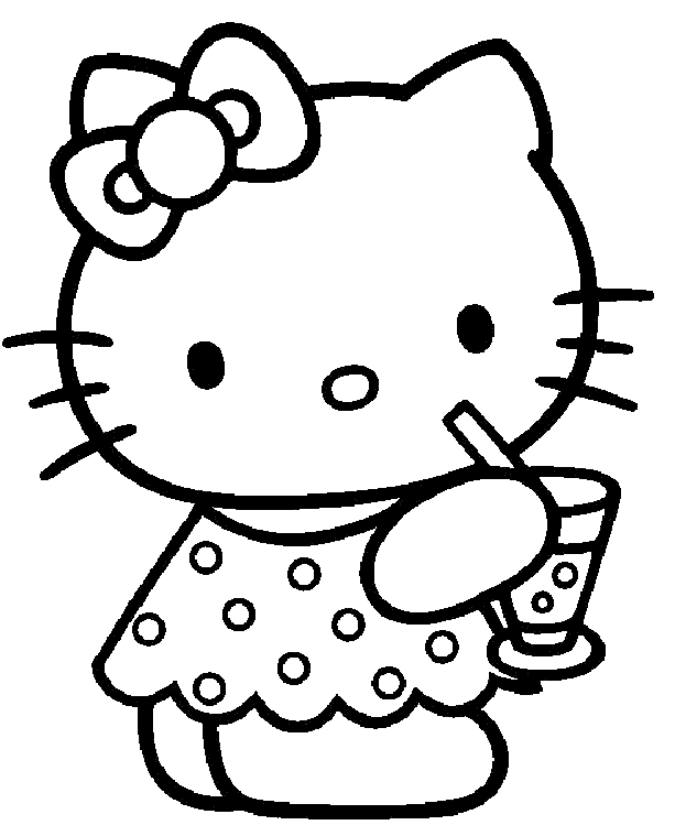 Hello Kitty Coloring Pages - printable - pages Ã  colorier - Ñ€Ð°ÑÐºÑ€Ð°ÑÐºÐ¸ - ØªÙ„ÙˆÙŠÙ† ØµÙØ­Ø§Øª - è‘—è‰²é  - ç€è‰²ãƒšãƒ¼ã‚¸ - halaman mewarnai - #3